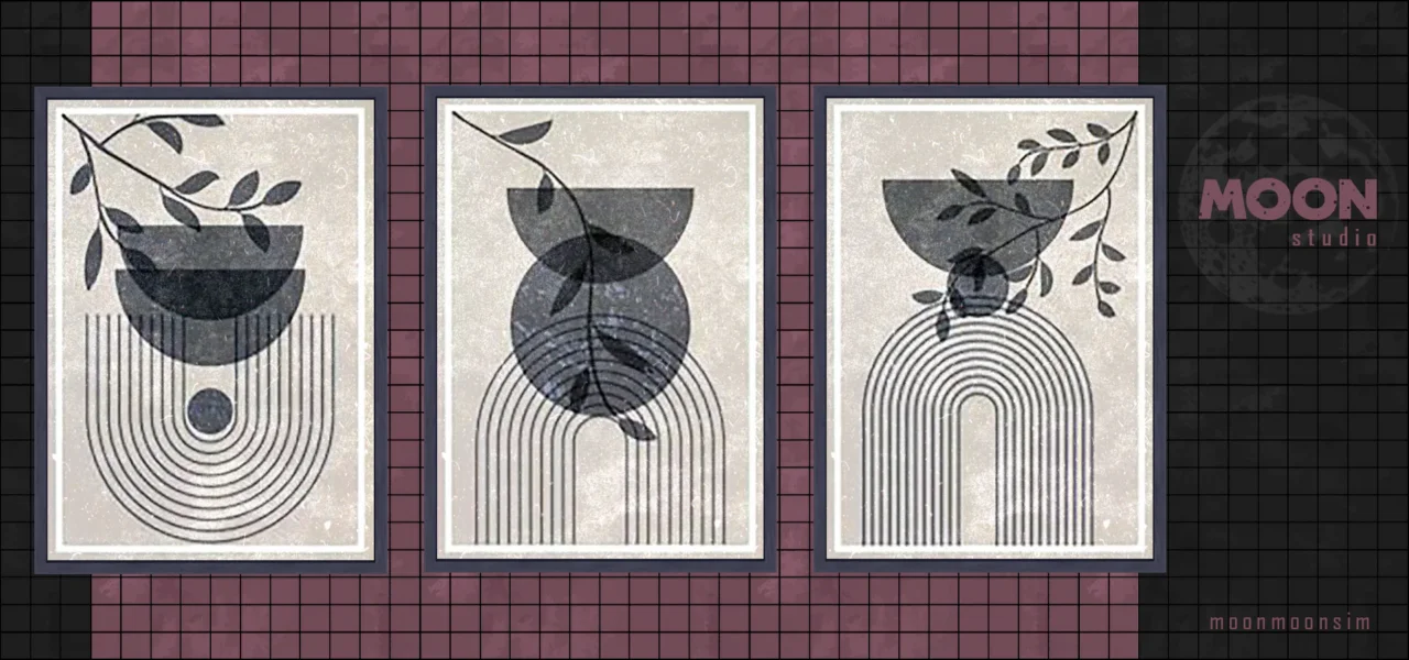 Azure gray wall art #1