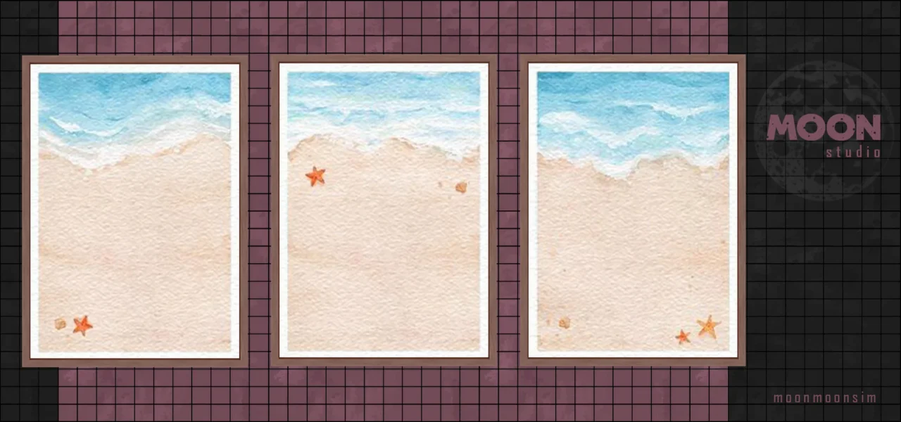 Summer beach wall art
