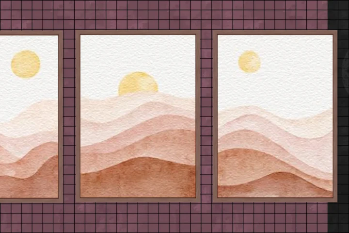 Mountain landscape wall art #1