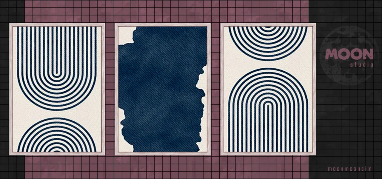 Boho blue wall art #4