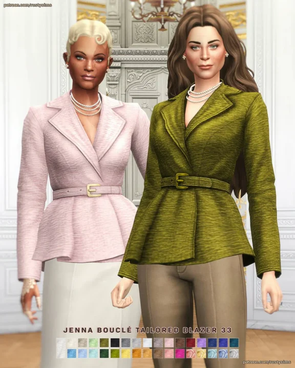 JENNA Bouclé Tailored Blazer
