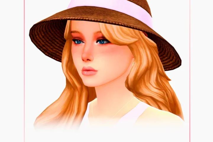 Woman Brown Hat - Family Trip Outfits - 3 versions