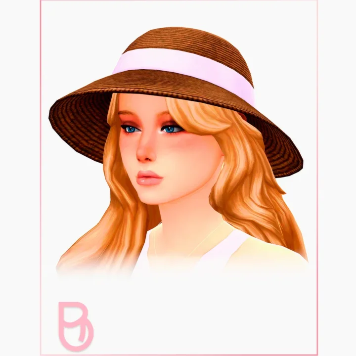 Woman Brown Hat - Family Trip Outfits - 3 versions