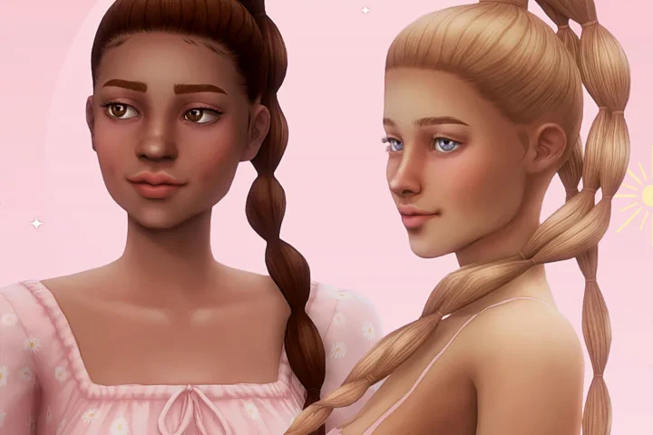 Bubble braid hair set
