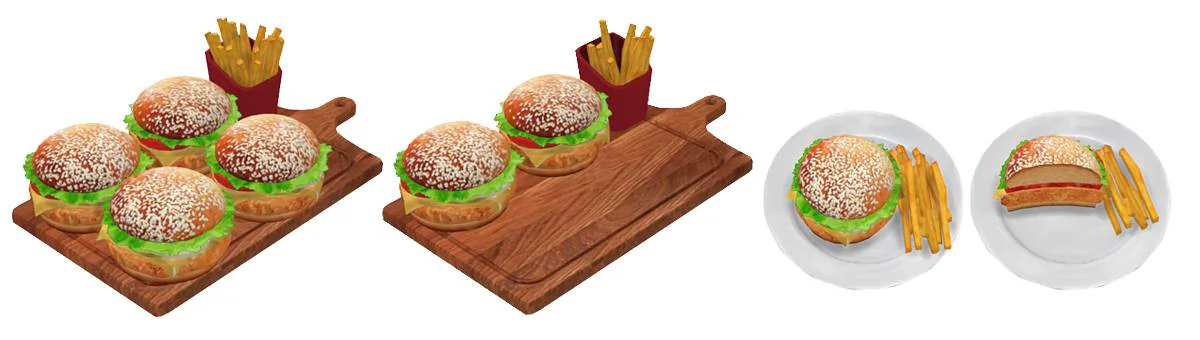 Homemade burgers