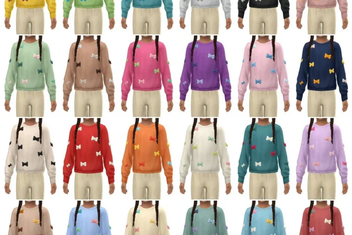 CANDACE bow version - kids top