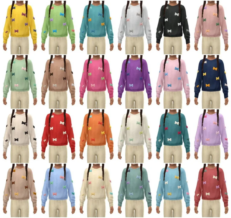 CANDACE bow version - kids top