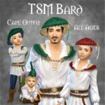 TSM Medieval Bard Cape Outfit