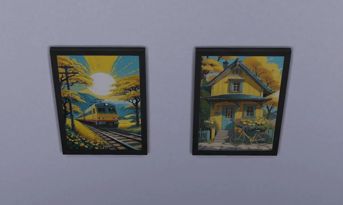 Yellow paintings