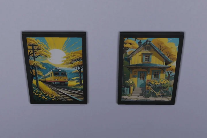 Yellow paintings