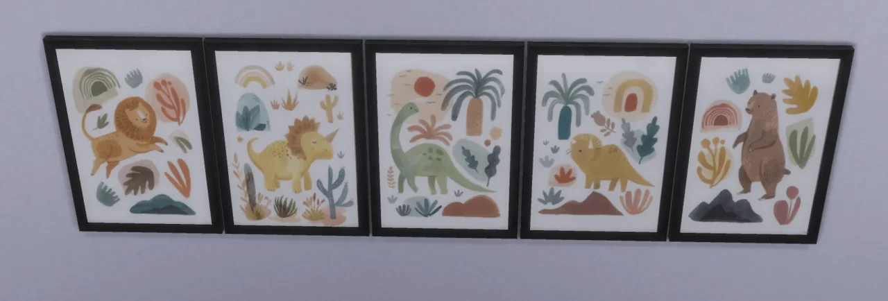 Baby aquarelle paintings