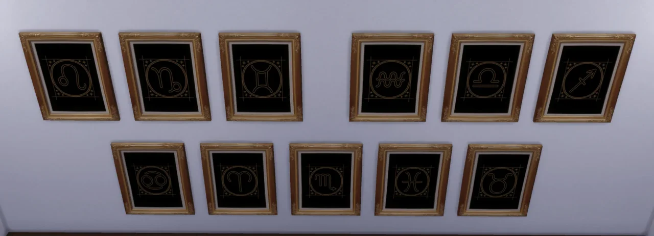 Zodiac paintings