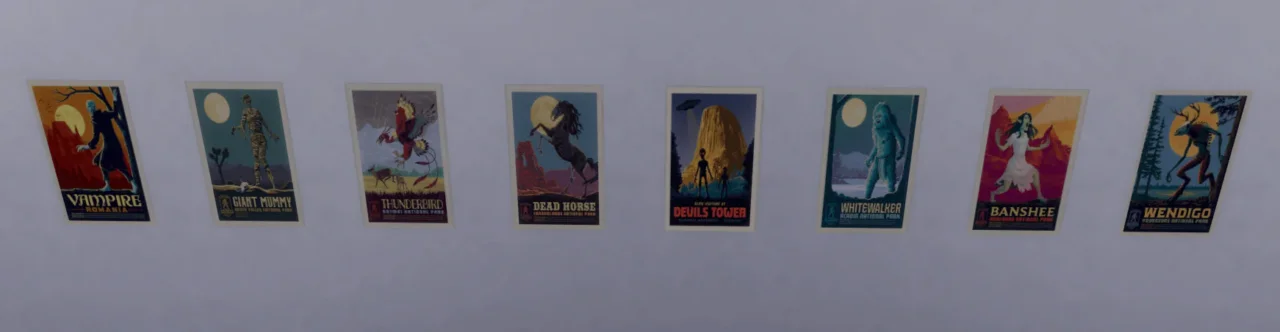 Color cryptids posters
