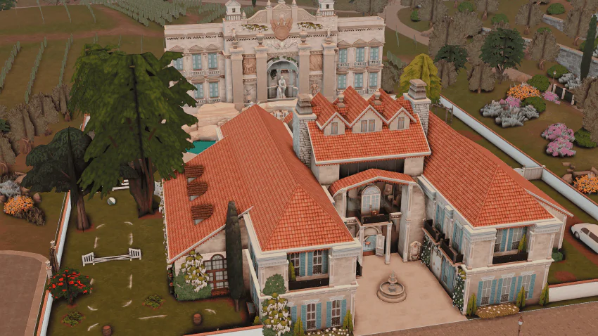 🏡 Manor & Trevi fountain ⛲- Large family home - Stables - ( no cc )