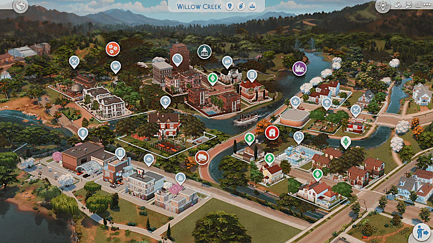 🌍Save files - Renovation Willow Creek retro vintage Family lot 👷‍♀️