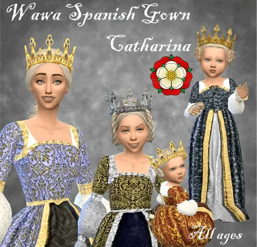 Wawa Spanish Tudor Gown Catharina