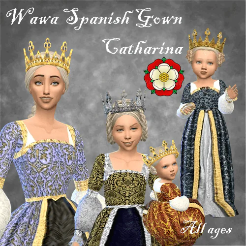 Wawa Spanish Tudor Gown Catharina