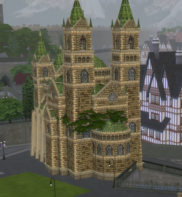 Kativip's Fairytale Settlers Cathedral Hood Deco