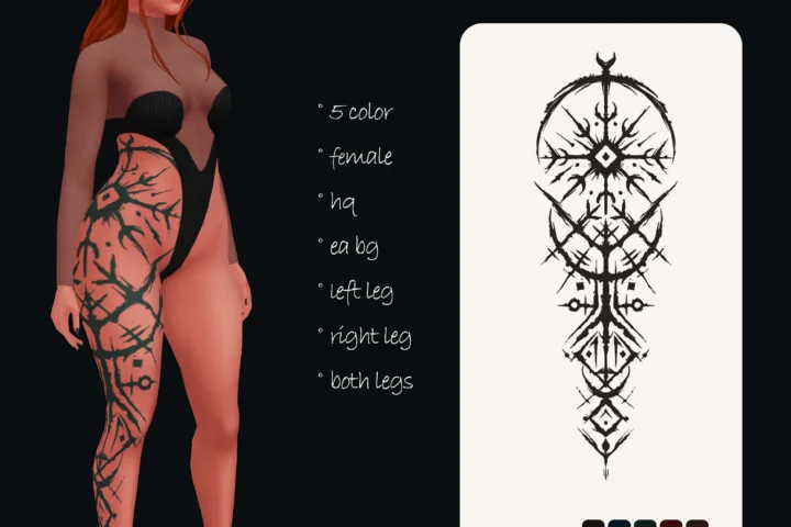 moonmoonsim celtic female tattoo