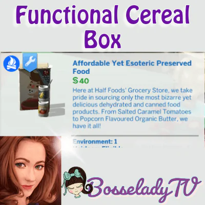 Functional Cereal Box