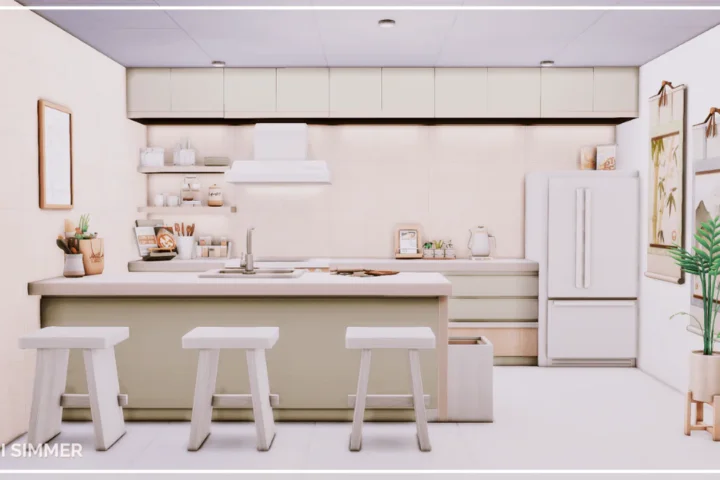 Mint Morning kitchen - No CC