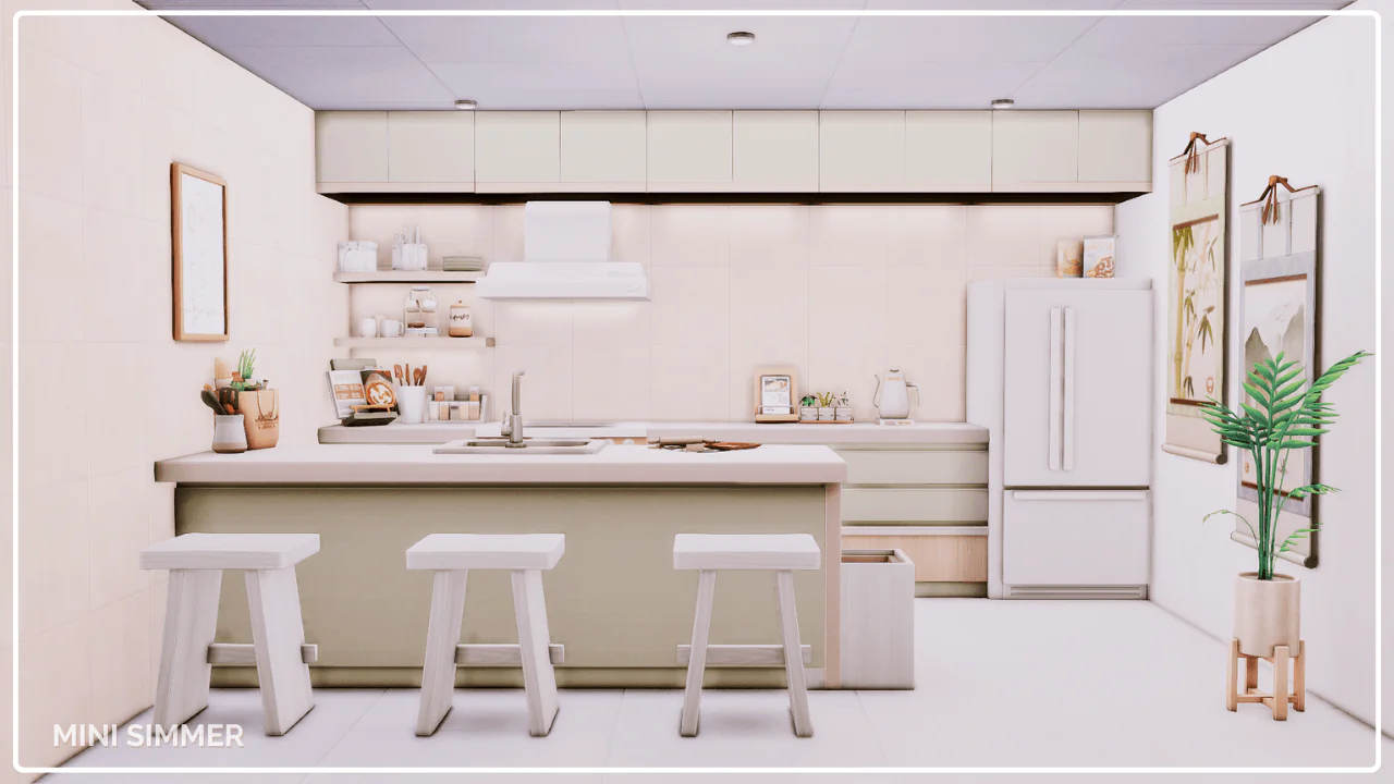 Mint Morning kitchen - No CC