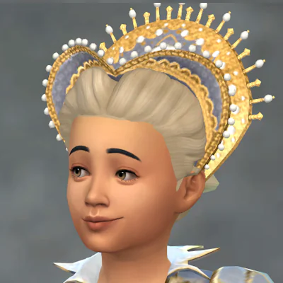 Teanmoons Attifet Headpiece with the Queen of Quaff hair - Hat-Hair