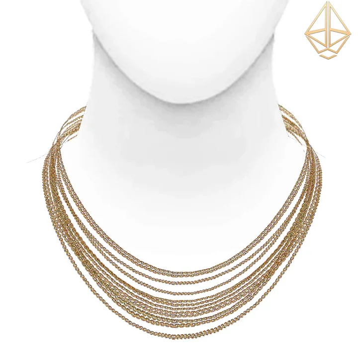 Aurum - female small chains necklace