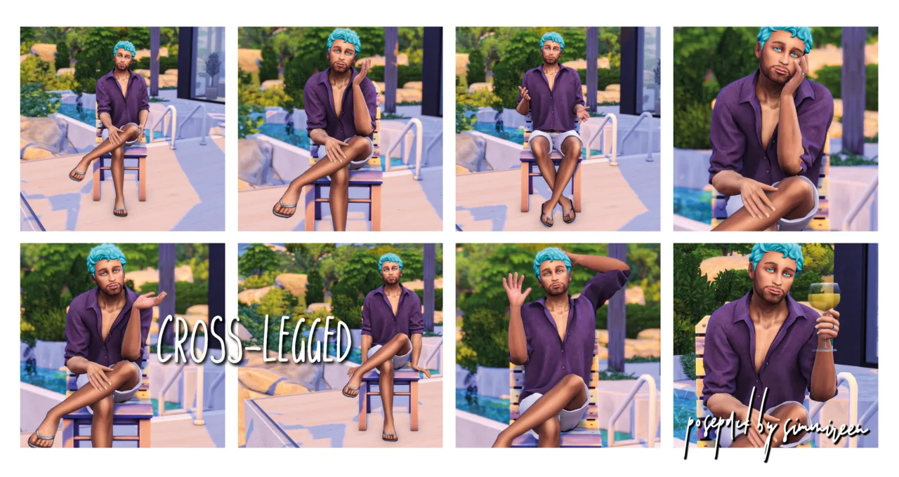 [simmireen] cross-legged