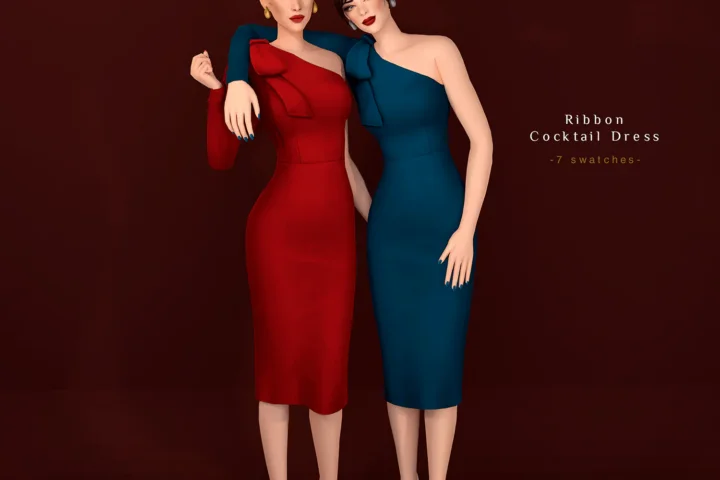 Champagne Collection - Ribbon Cocktail Dress