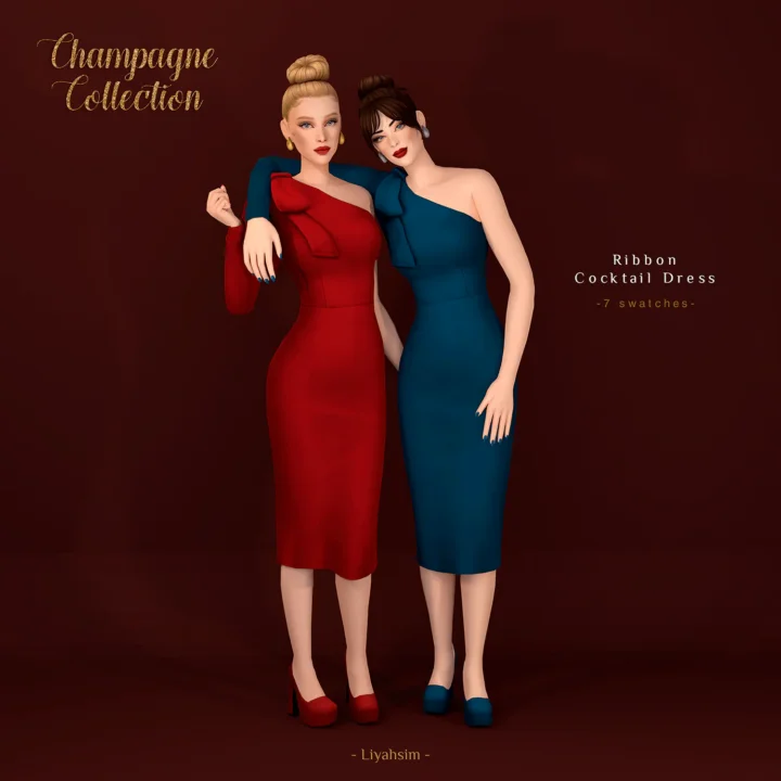 Champagne Collection - Ribbon Cocktail Dress