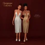 Champagne Collection - Glitter Long Dress