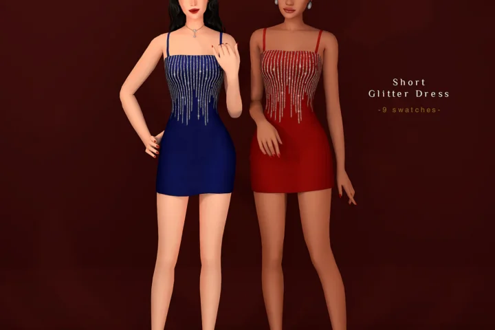 Champagne Collection - Short Glitter Dress