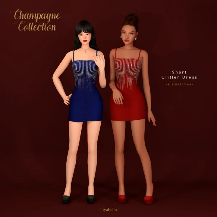 Champagne Collection - Short Glitter Dress