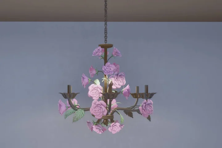 Chandelier with roses