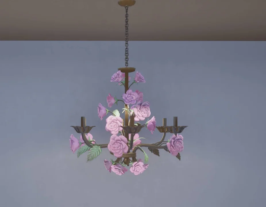Chandelier with roses
