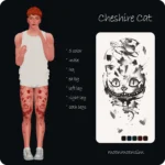 moonmoonsim alice cat male tattoo