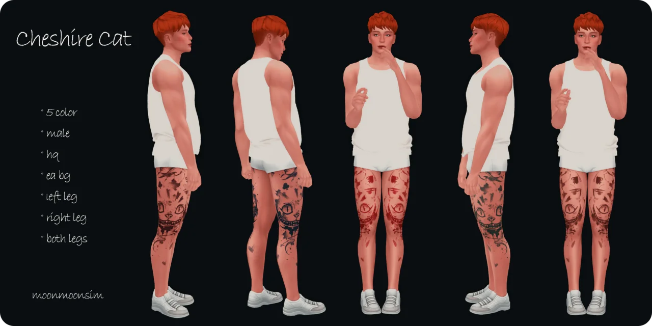 moonmoonsim alice cat male tattoo