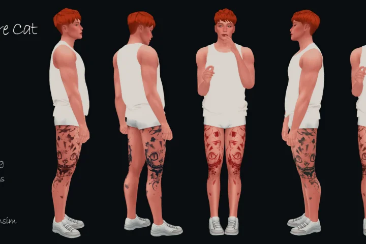 moonmoonsim alice cat male tattoo