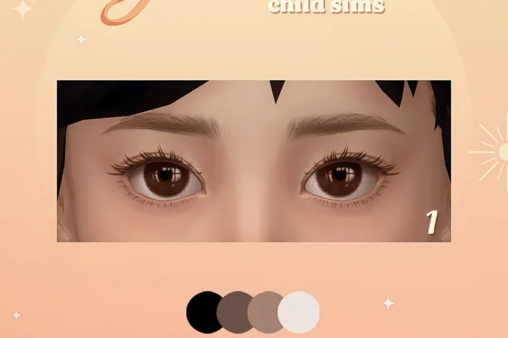 Eyelashes for child sims