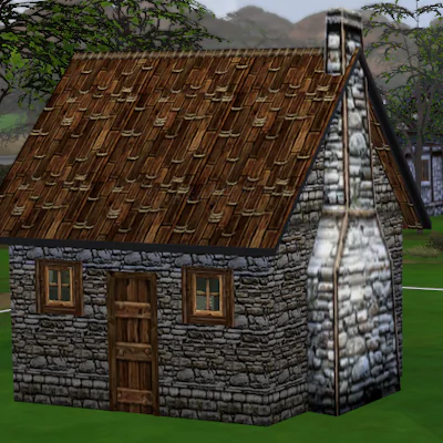 Settlers Miner's Huts Chimneys