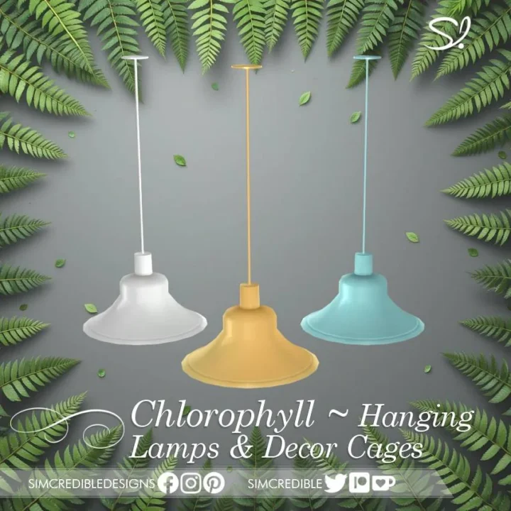 Chlorophyll Hanging Lamps and Cages