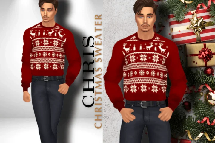 CHRIS CHRISTMAS / NEW YEAR SWEATER
