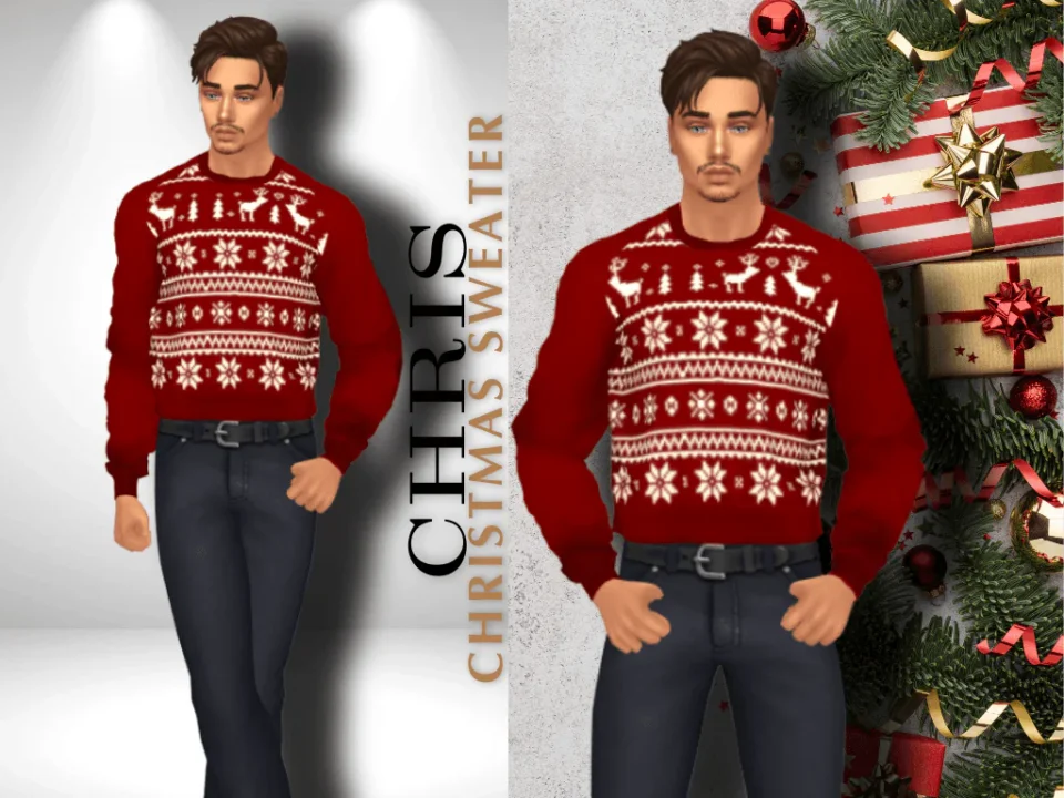 CHRIS CHRISTMAS / NEW YEAR SWEATER