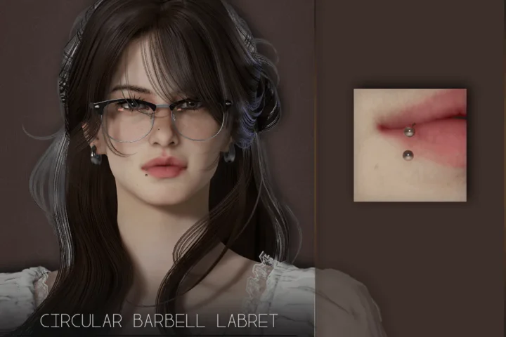 Circular Labret Piercing