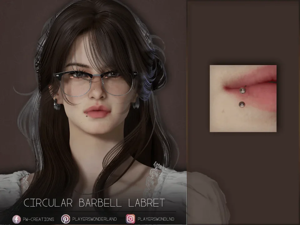 Circular Labret Piercing