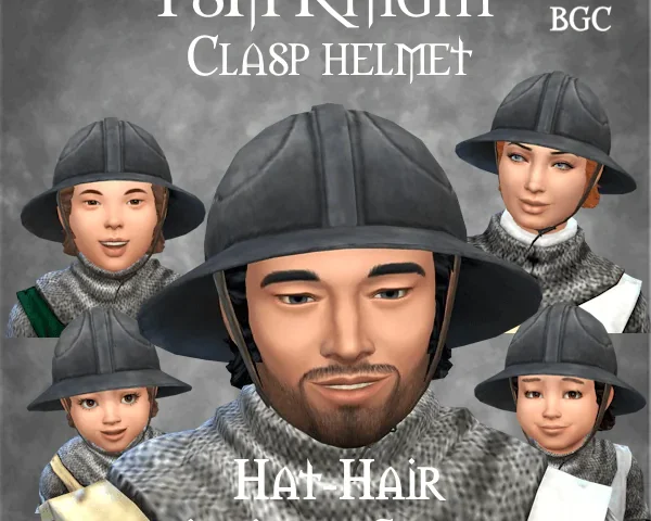TSM Helmet Clasp with Hair Attached