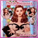 Acha Clutch Bag poses