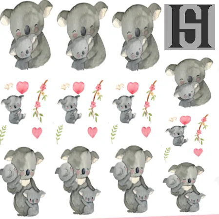 Cute coala Kids room wallpaper