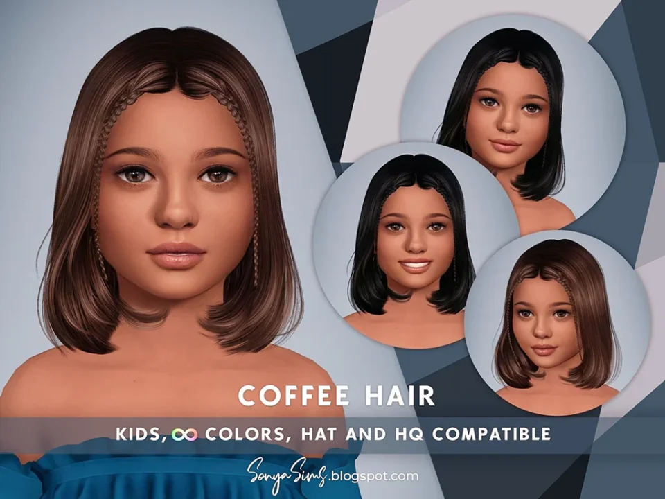 SONYASIMS - COFFEE HAIR KIDS/TODDLERS